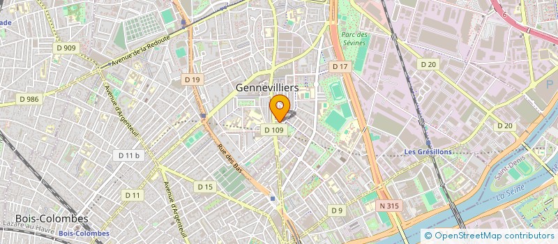 localisation de l'entreprise MONSIEUR AHMED ZAIDI  GENNEVILLIERS
