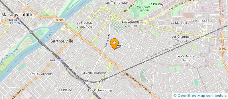 localisation de l'entreprise MONSIEUR AHMED ZALEGH à SARTROUVILLE