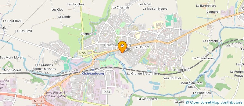 localisation de l'entreprise MONSIEUR AHMED ZAOUALI  CHATEAUBOURG