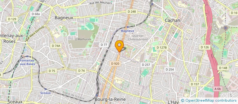 localisation de l'entreprise MONSIEUR AHMED ZAOUI à BAGNEUX