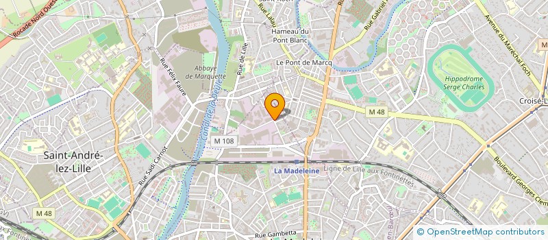 localisation de l'entreprise MONSIEUR AHMED ZIRAK à LA MADELEINE