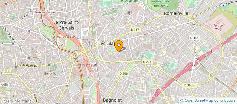 localisation de l'entreprise MONSIEUR AHMED ZITOUN à LES LILAS