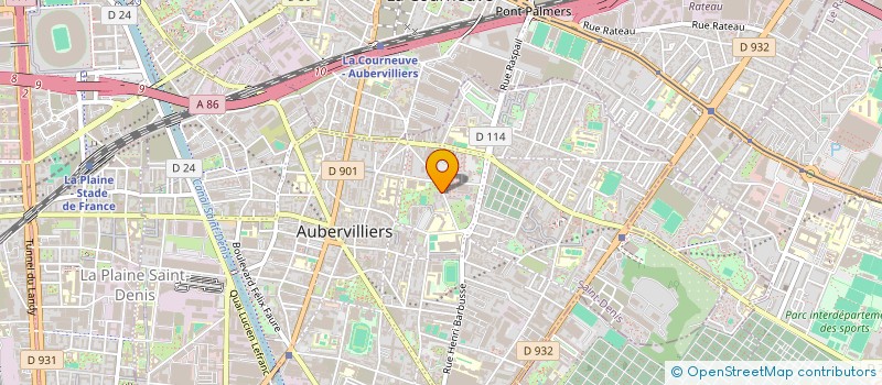 localisation de l'entreprise MONSIEUR AHMED ZITOUNI à AUBERVILLIERS