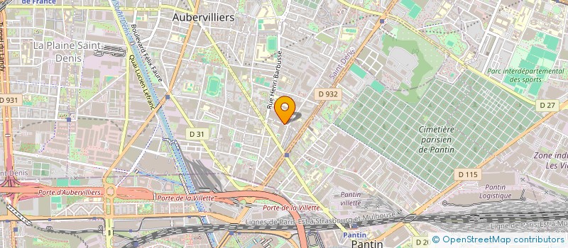 localisation de l'entreprise MONSIEUR AHMED ZOUAD  AUBERVILLIERS