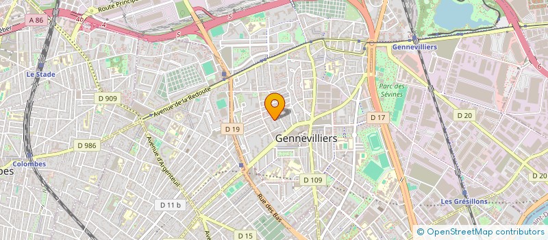 localisation de l'entreprise MONSIEUR AHMED ZOUANE à GENNEVILLIERS