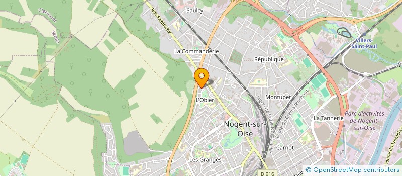 localisation de l'entreprise MONSIEUR AHMED ZOUAOUI  NOGENT SUR OISE