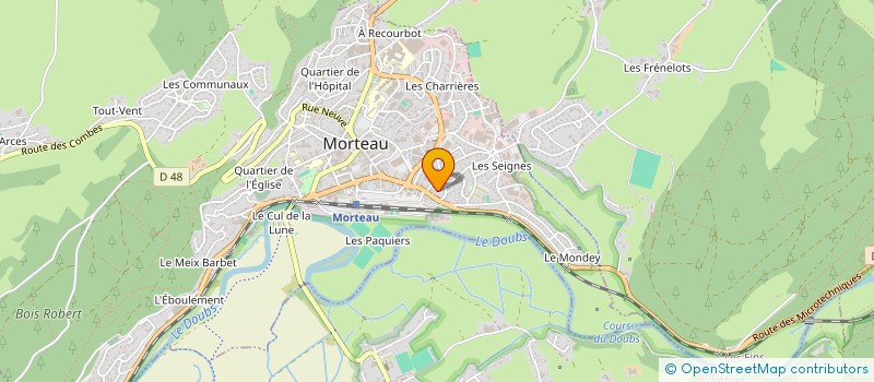 localisation de l'entreprise MONSIEUR AHMED ZULFIQAR à MORTEAU