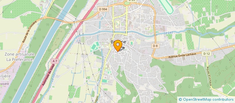 localisation de l'entreprise MONSIEUR AHMEDD GACHOUT  BOLLENE