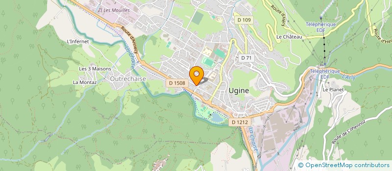 localisation de l'entreprise MONSIEUR AHMET ARISOY  UGINE