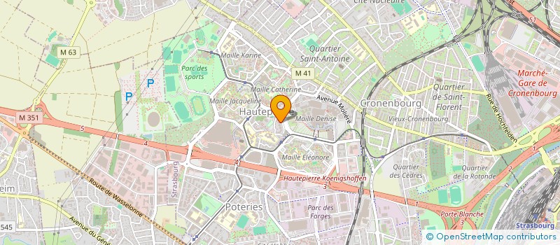 localisation de l'entreprise MONSIEUR AHMET DOGAN à STRASBOURG