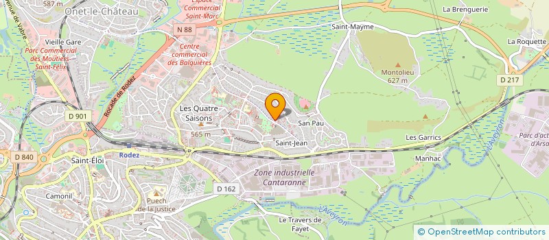 localisation de l'entreprise MONSIEUR AHMET GUNES  ONET-LE-CHATEAU