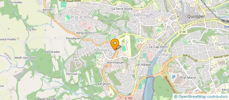 localisation de l'entreprise MONSIEUR AHMET KOSE à QUIMPER