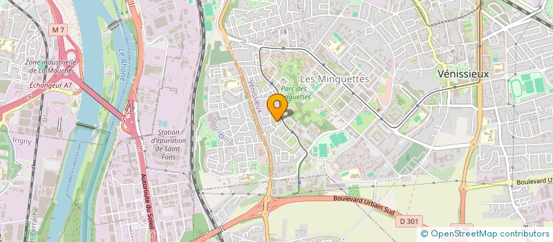 localisation de l'entreprise MONSIEUR AHMET OZ  VENISSIEUX