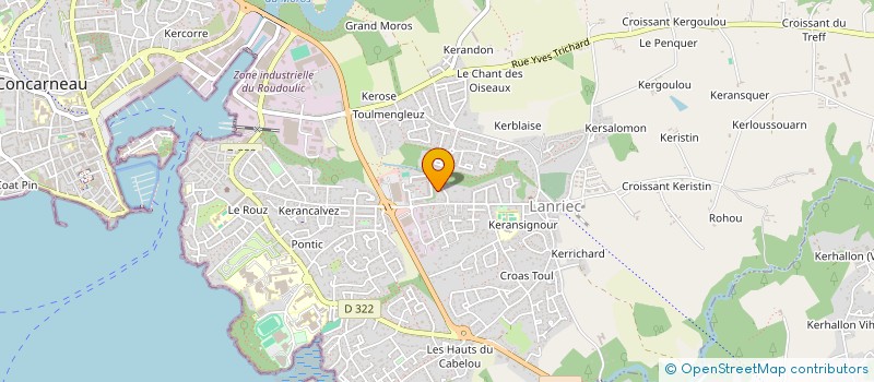 localisation de l'entreprise MONSIEUR AHMET SAHIN  CONCARNEAU