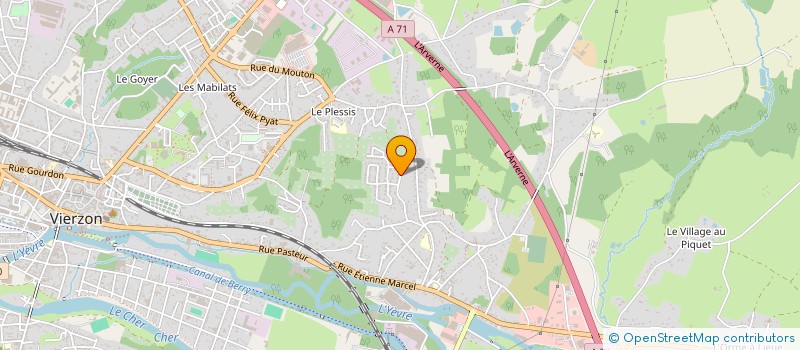 localisation de l'entreprise MONSIEUR AHMET SAT  VIERZON