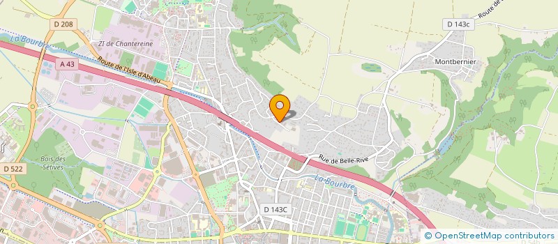 localisation de l'entreprise MONSIEUR AHMET TURAN  BOURGOIN-JALLIEU