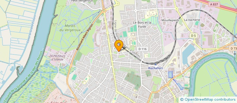 localisation de l'entreprise MONSIEUR AHMET UNAL  ROCHEFORT