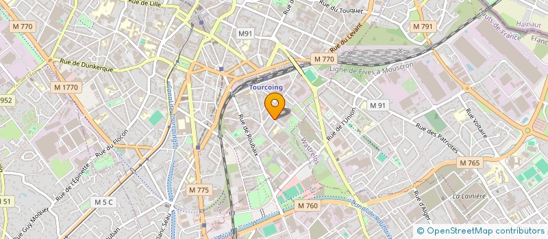 localisation de l'entreprise MONSIEUR AHMET UNAL  TOURCOING