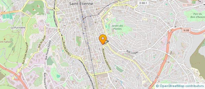 localisation de l'entreprise MONSIEUR AHMET VESELJI  SAINT-ETIENNE