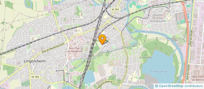 localisation de l'entreprise MONSIEUR AHMET YILMAZ  LINGOLSHEIM