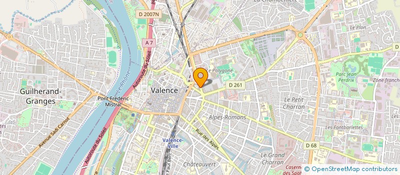 localisation de l'entreprise MONSIEUR AHMIDA HOUAMED  VALENCE