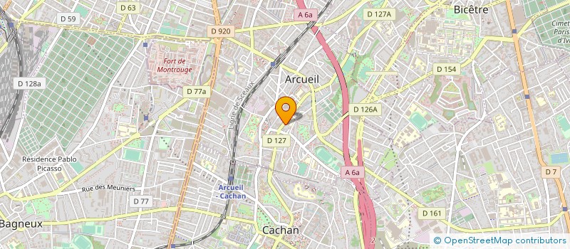 localisation de l'entreprise MONSIEUR AHOUI NIANGUI à ARCUEIL