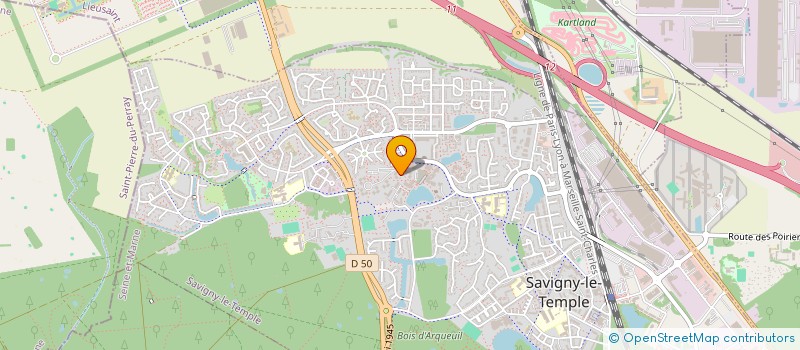 localisation de l'entreprise MONSIEUR AHOURE AHOURE  SAVIGNY-LE-TEMPLE