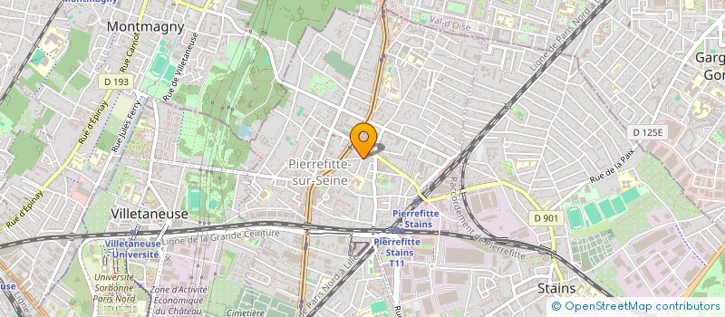 localisation de l'entreprise MONSIEUR AHSAN AZIZ  PIERREFITTE-SUR-SEINE