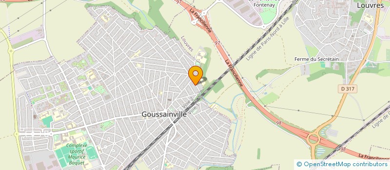 localisation de l'entreprise MONSIEUR AHSAN JAHANGIR  GOUSSAINVILLE