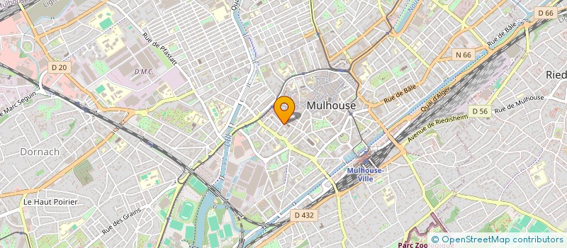 localisation de l'entreprise MONSIEUR AHSANULLAH HAMDART  MULHOUSE