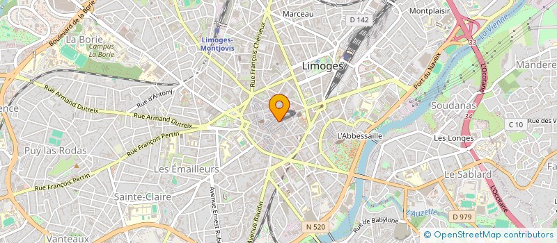 localisation de l'entreprise MONSIEUR AHTESHAM ASLAM à LIMOGES