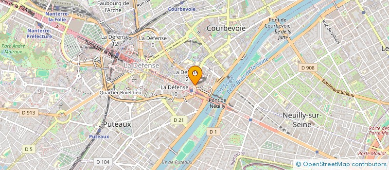 localisation de l'entreprise MONSIEUR AIDAN HICKMAN à COURBEVOIE