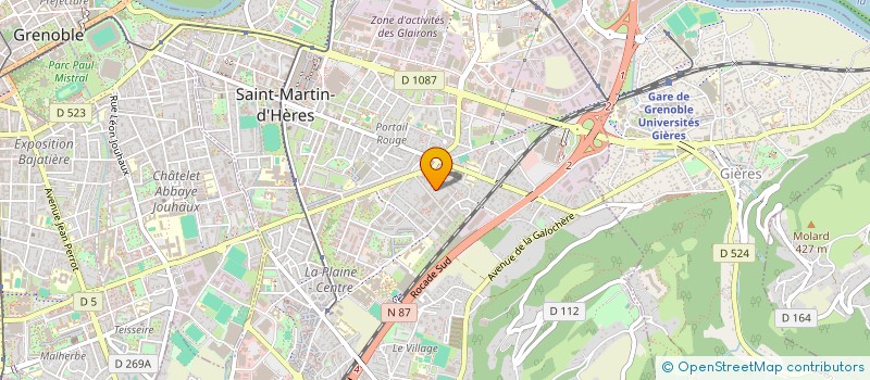 localisation de l'entreprise MONSIEUR AIDEN HOAREAU  SAINT-MARTIN-D'HERES