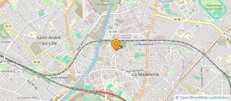 localisation de l'entreprise MONSIEUR AIENAKHUE IKHIDERO à LA MADELEINE