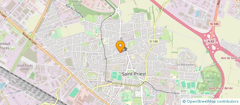 localisation de l'entreprise MONSIEUR AIMABLE-ANDRE DUFATANYE  SAINT-PRIEST