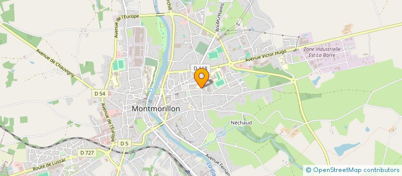 localisation de l'entreprise MONSIEUR AIMABLE BETTON  MONTMORILLON