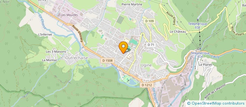 localisation de l'entreprise MONSIEUR AIMAD BOUJEMAOUI  UGINE