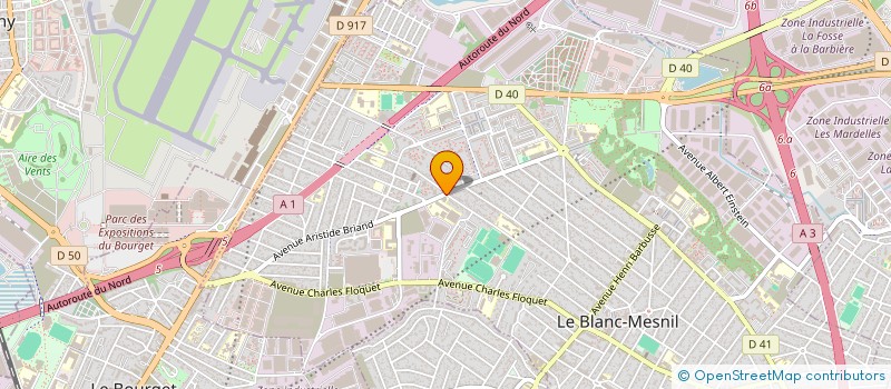 localisation de l'entreprise MONSIEUR AIMAD CHIKH à LE BLANC-MESNIL