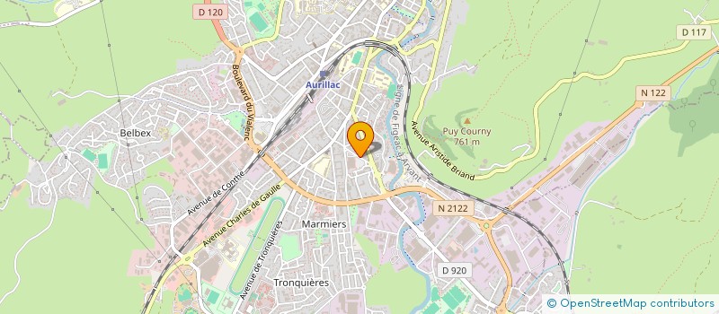 localisation de l'entreprise MONSIEUR AIMAD JAFJAF à AURILLAC