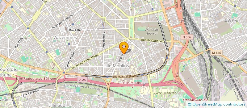 localisation de l'entreprise MONSIEUR AIMADD ABOU-SAADD à LILLE