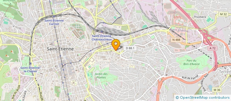 localisation de l'entreprise MONSIEUR AIMAN KENJAA  SAINT-ETIENNE