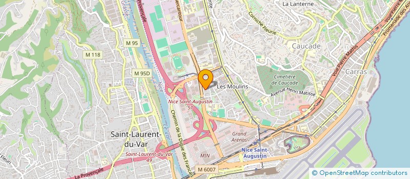 localisation de l'entreprise MONSIEUR AIMAN KROUCHI à NICE