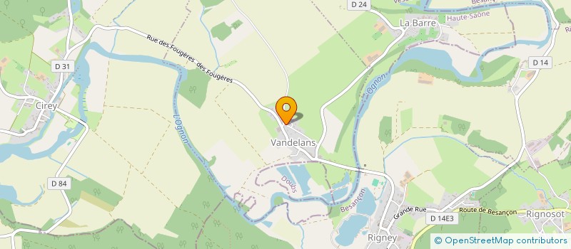 localisation de l'entreprise MONSIEUR AIME ANANI  VANDELANS