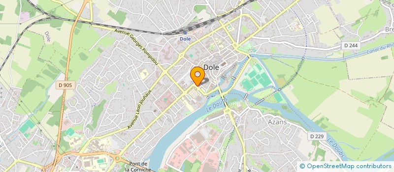 localisation de l'entreprise MONSIEUR AIME ARCELIN à DOLE