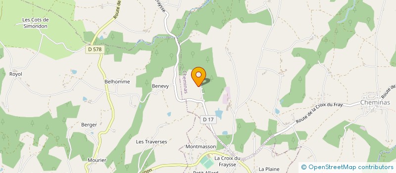 localisation de l'entreprise MONSIEUR AIME ASTIC  CHEMINAS