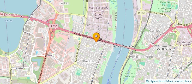 localisation de l'entreprise MONSIEUR AIME BEGUIER  BORDEAUX