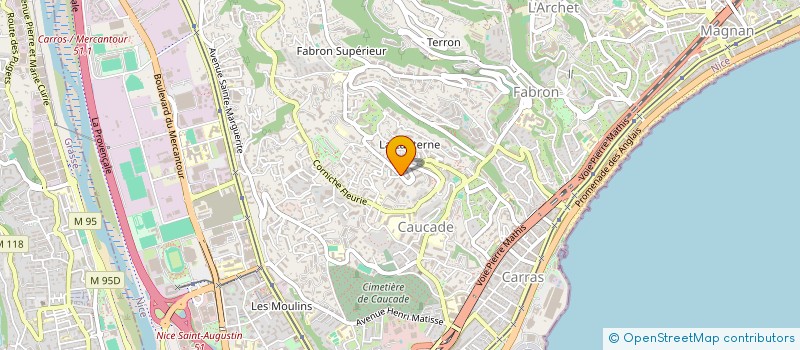 localisation de l'entreprise MONSIEUR AIME BEHAR  NICE