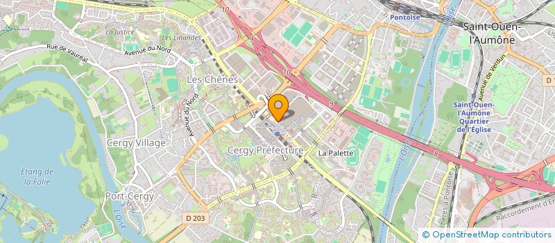 localisation de l'entreprise MONSIEUR AIME BEHIBRO  CERGY