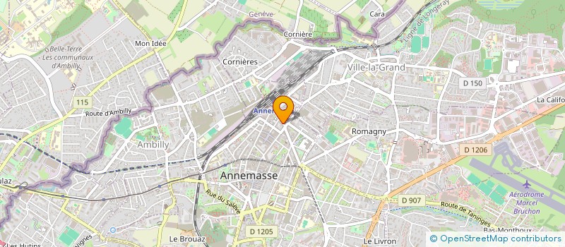 localisation de l'entreprise MONSIEUR AIME BENKETIRA à ANNEMASSE
