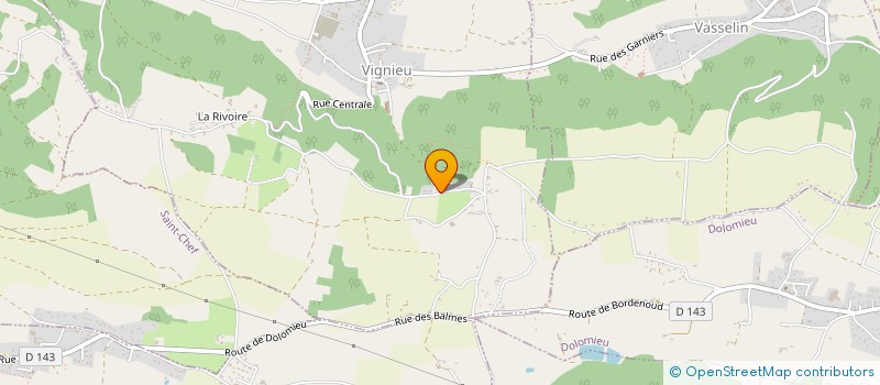 localisation de l'entreprise MONSIEUR AIME BENOIT  VIGNIEU